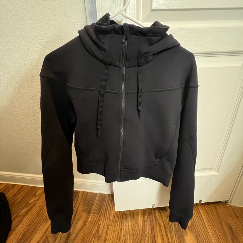 Lululemon Athletica Black Crop Zip-Up Hoodie